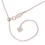 PRECISION CUT AUSTRIAN CRYSTAL RING NECKLACE ON SILVER CHAIN