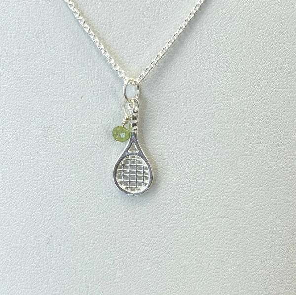 TENNIS RACKET NECKLACE